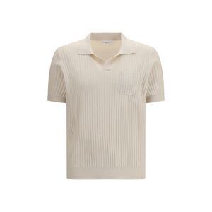 Roberto Collina Men Ribbed Polo
